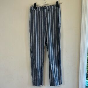 John Galt Stripped Chambray Pants
